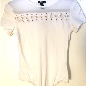 Forever 21 white bodysuit! BRAND NEW